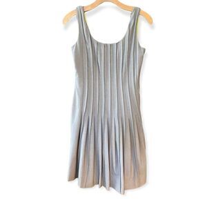 Marc New York NWOT 6 Gray Yellow Lining Fit & Flare Swing Tank Dress